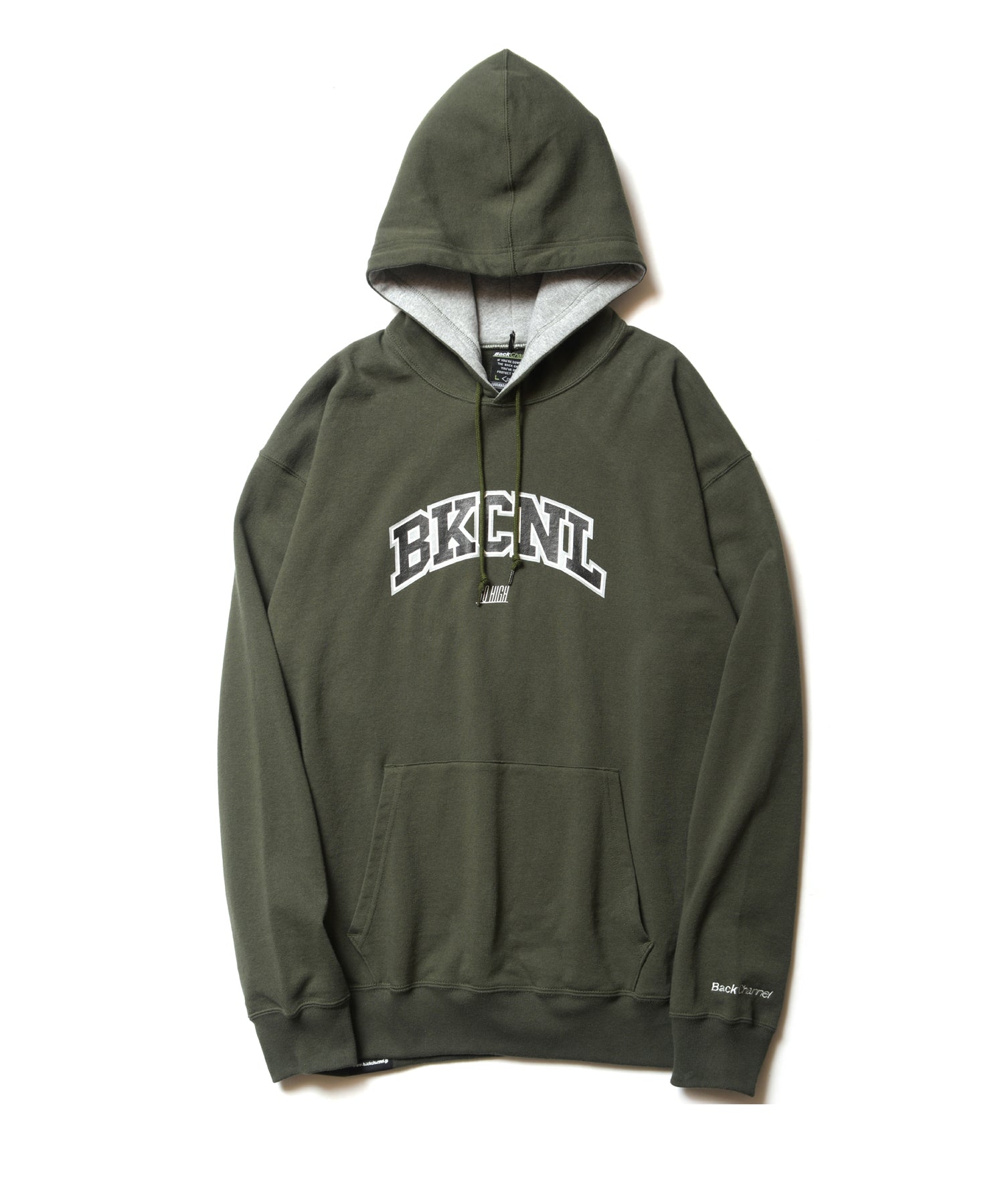 COLLEGE LOGO PULLOVER PARKA – Back Channnel®︎