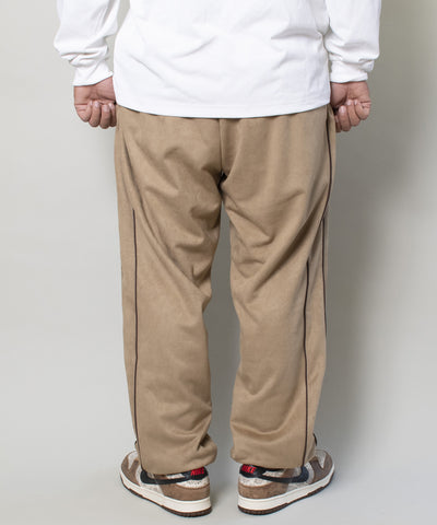 SUEDE TRACK PANTS