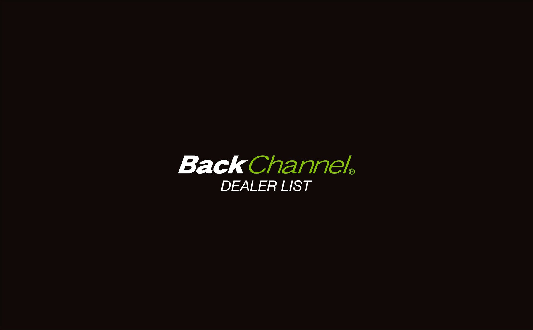 Back channel