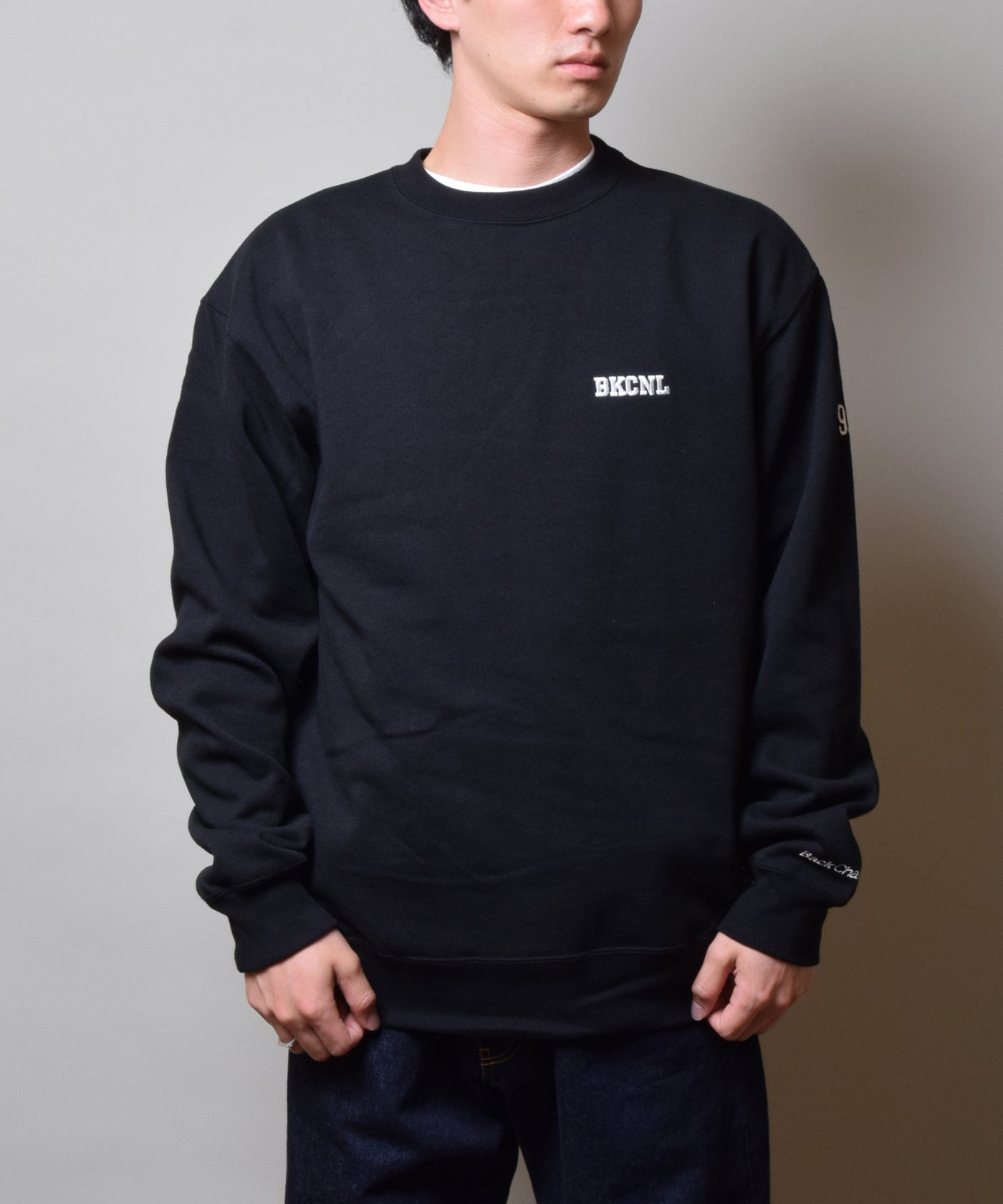 ONE POINT CREW SWEAT – Back Channnel®︎